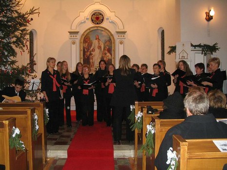 A Harmónia Énekegyüttes az Evangélikus Templomban